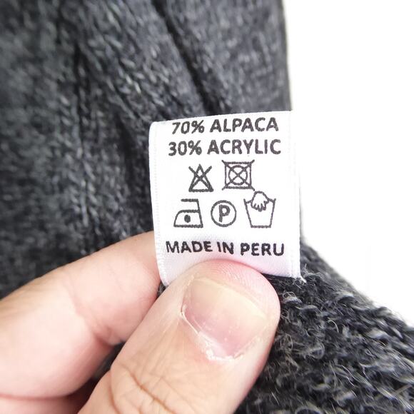 Simply Natural Cardigan Womens One Size Alpaca Blend Open Front Cozy Minimalist - Picture 6 of 10